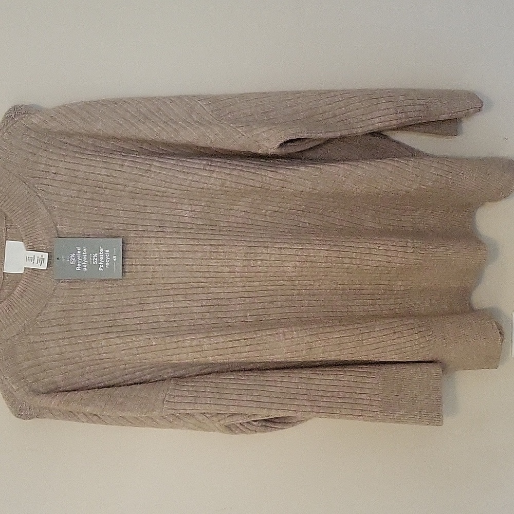 H&M tan oversized sweater